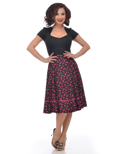Rock Steady cherry print skirt | The Retro Collection