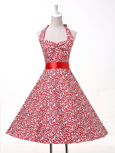 patterned swing dress